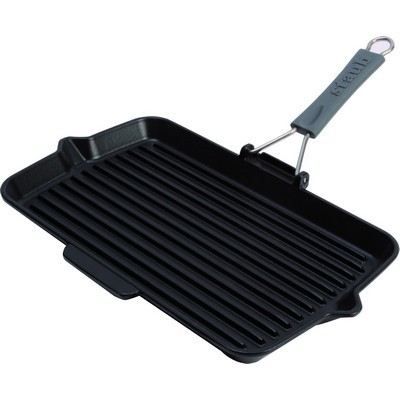 STAUB Rectangular Black Grill 34x21cm