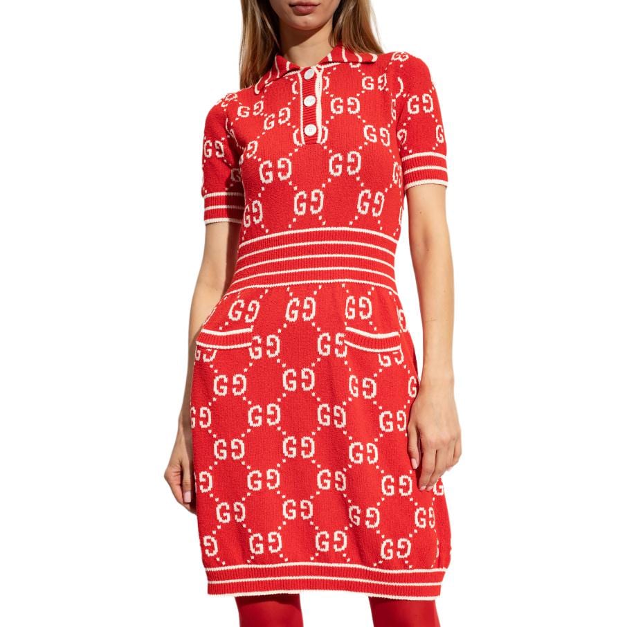 Gucci Gg Monogrammed Polo Dress 753920-XKCAN-6367
