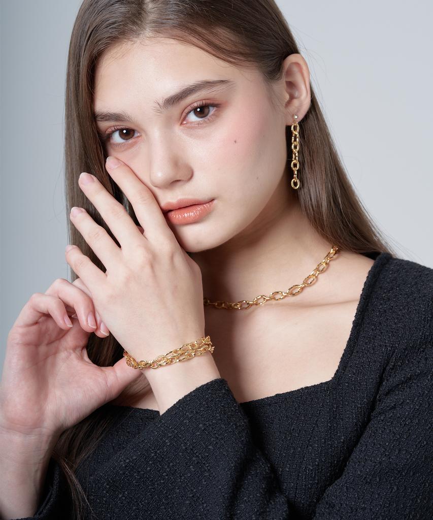 Hawha Twist Gold Chain Bracelet
