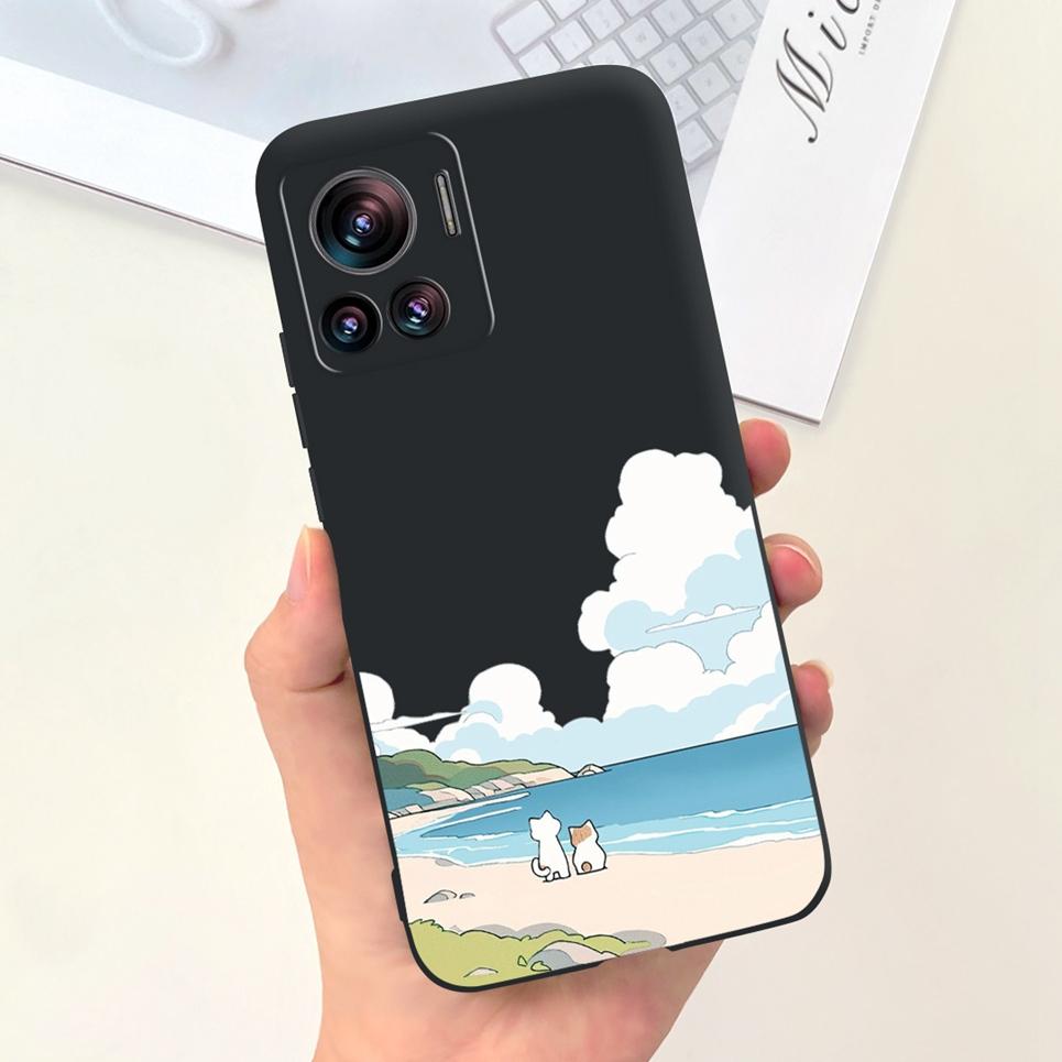 For Motorola Edge X Case Edge X30 Luxury Stylish Painting TPU Soft Phone Cover for Motorola Moto X30 Pro Bumper Silicone Coque