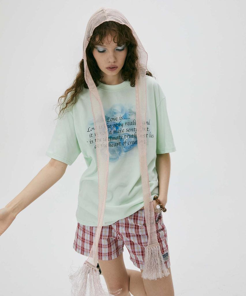 SCULPTOR Cheesy Words Tee Pale Mint