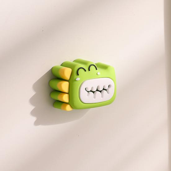 Dinosaur Towel Holder Free Punching Strong Adhesive Moisture-Proof Waterproof Storage Holder Durable Clip for Bathroom Kitchen