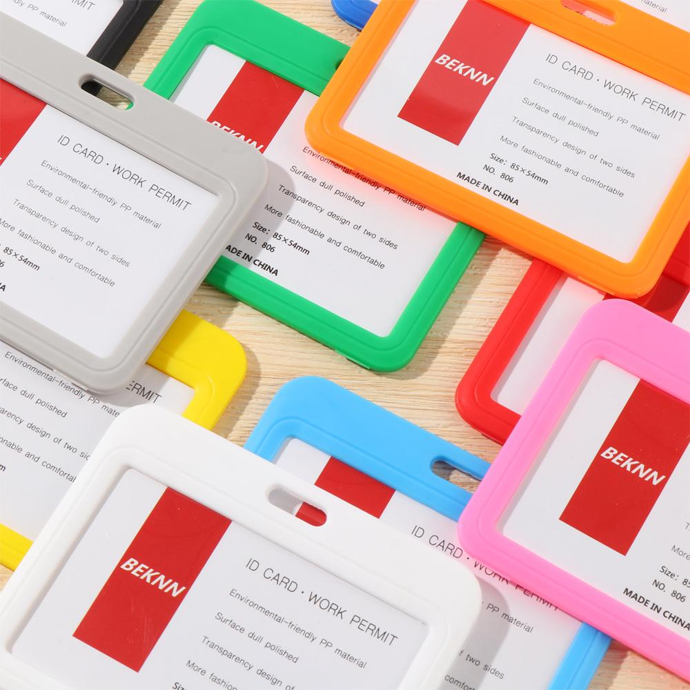 Badge Holder Waterproof ID Card Holder Protective Sleeve Vaccination Record Card Card Protector