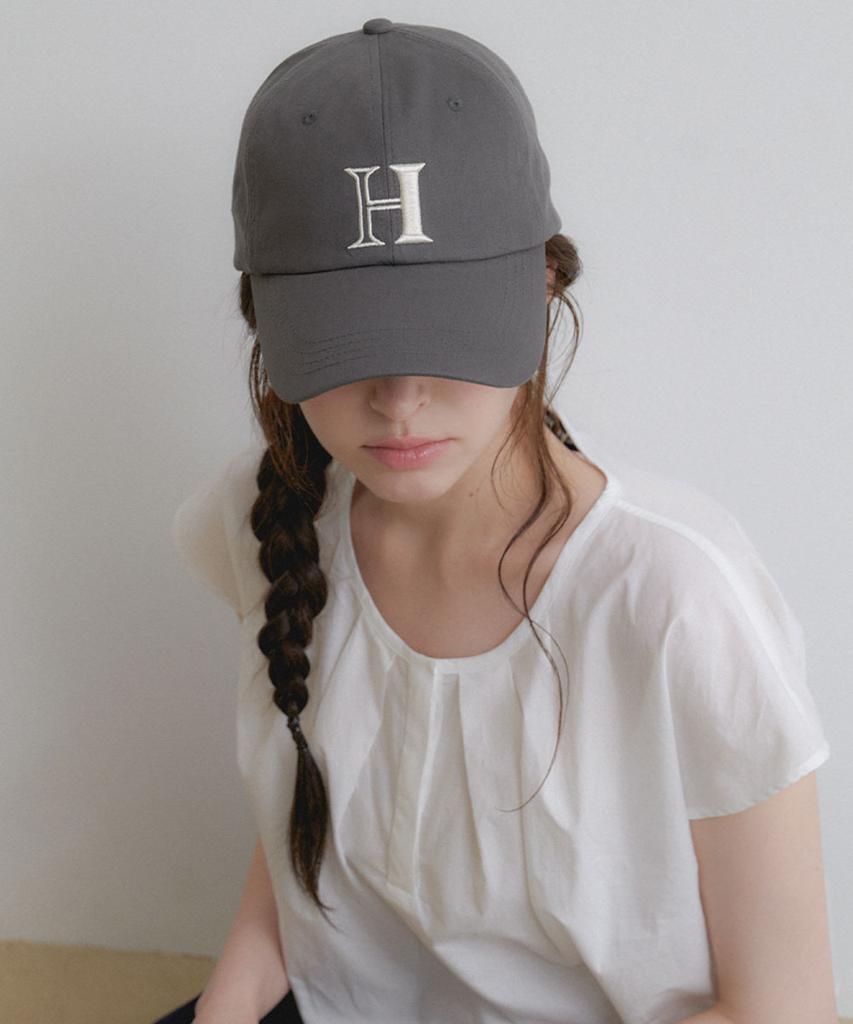 Hallen Signature H Logo Ball Cap (C081_Charcoal)