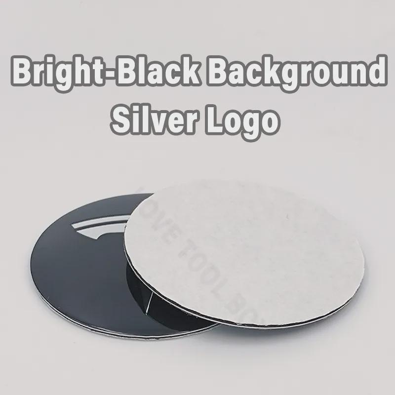 4 PZ/Lotto 56MM Coprimozzi Ruota Auto Copertura Centrale Emblemi Adesivo per Modello 3 Y S X Colore Alluminio Curvo