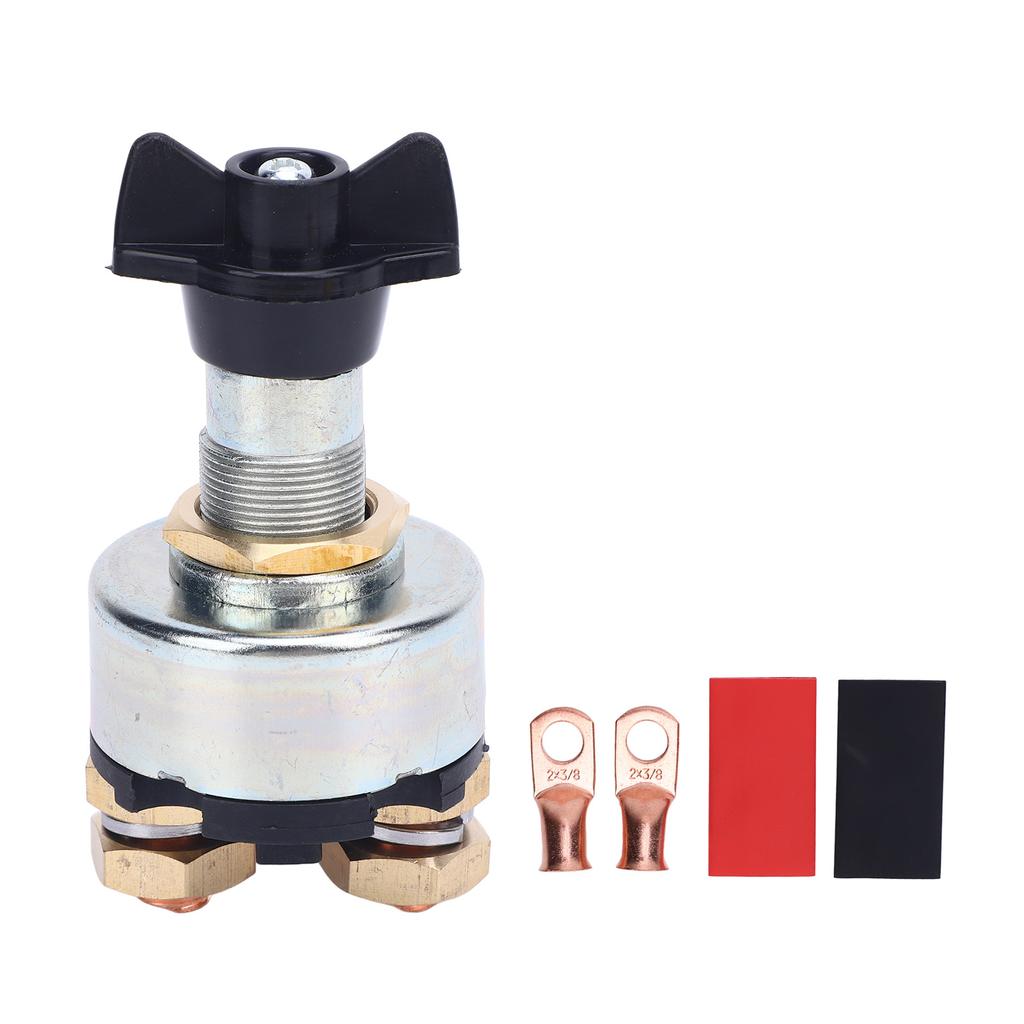 Battery Disconnect Switch DC 12V 24V 200A Power Cut Off Master Isolator Switch for Yacht RVs Cars Boats