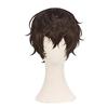 Brązowa, żaroodporna peruka do cosplayu Osamu Dazai z siateczką