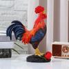 Figurine de Coq Statue en Résine Décoration Colorée de Table pour Propriétaires, Collectionneurs,