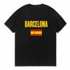 Unisexs Summer Barcelona Design Print T Shirts Casual Faith Y2k TShirt Unisex Short Sleeved Tees Loose Pure Cotton Tops For Male