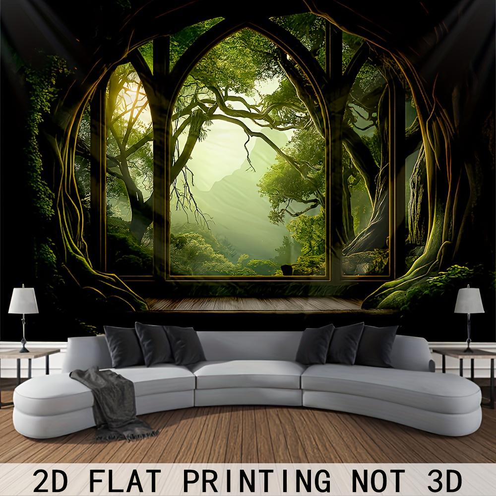 1pc tree hollow tapestry gothic window