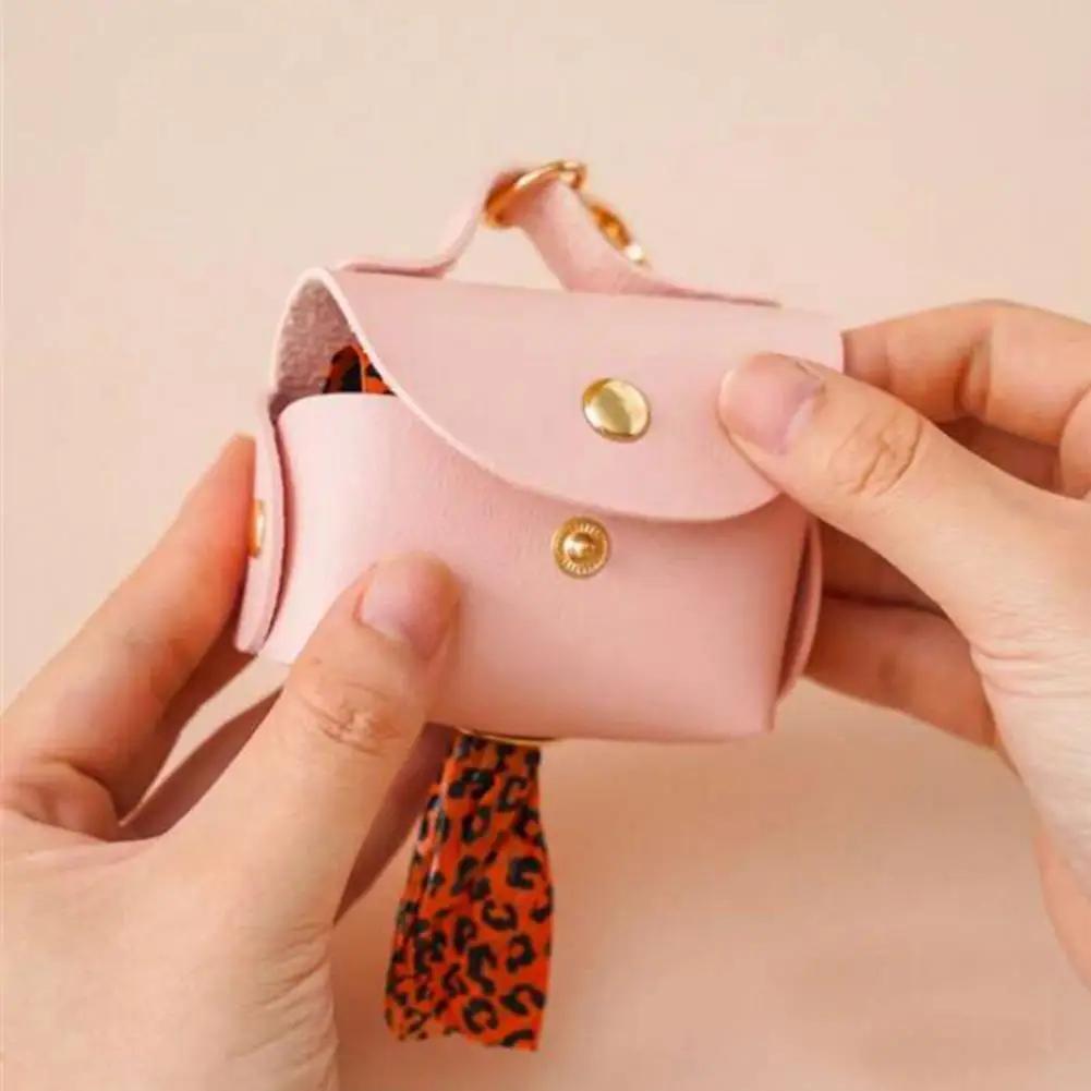 Halter Kunstleder Haustier Kotbeutelhalter mit Spender für Hundebeutel Tragbarer Hunde Kotbeutel Organizer Zubehör Haustier Stilvolle Haustiertasche