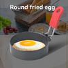 Round Omelette Maker Mold, Nonstick Folding Handle Omelette Pan, Thickened Kitchen Tool for Easy Egg Cooking