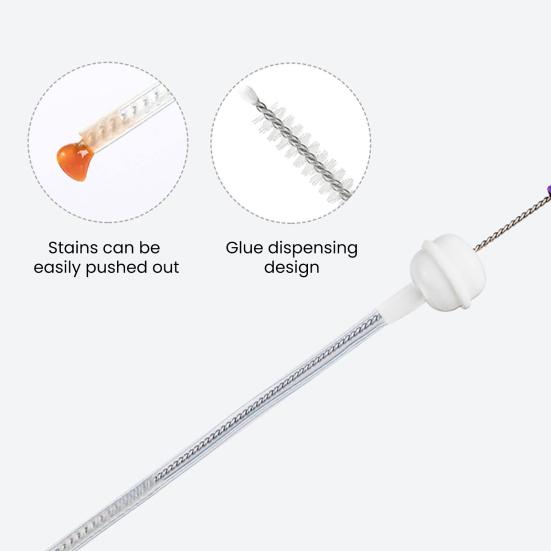 3Pcs/Set Bottle Brush Detachable Soft Liquid Silicone Head Infant Feeding Utensil Cleaner Non-Slip Handle Bottle