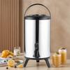 6L Stainless Steel Insulated Beverage Dispenser Insulated Thermal Hot and Cold Coffee Carafe Drink Dispenser with Spigot