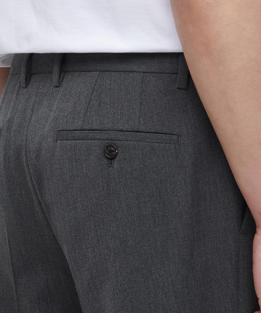 Musinsa Standard Lightweight Tapered Hidden Banding Crop Slacks [Medium Gray]