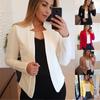 Spring and Autumn Women's Solid Color Commuter Casual Jacket Small Suit