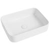 Rectangular Countertop Washbasin 50×40×13.5 Glossy White - Aquaterris