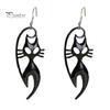 Detailed Alloy Halloween Charms 1 Pair Earrings for Women, Skeleton Spider Pumpkin Stylish Gothic Jewelry Parties Ghost Bat Dangle Earrings,