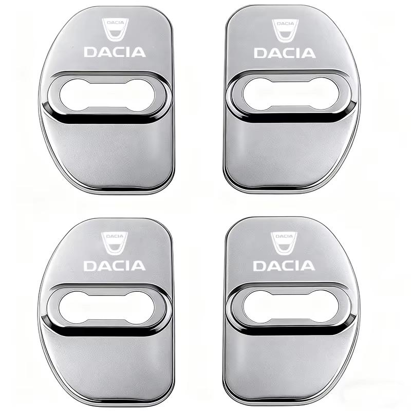 Stainless Steel 4Pcs Car Styling Door Lock Buckle Protector Cover For Dacia Bigster Spring Duster Sandero Jogger Dokker Lodgy