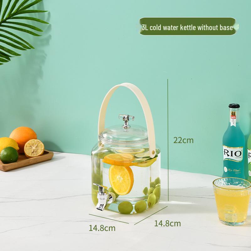 Portable Summer Beverage Dispenser with Spigot - Ideal for Infused Water and Juices