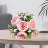 Wedding Bouquet Realistic Romantic Aesthetic Decorative Faux Silk Flower 10-headed Simulation Hibiscus