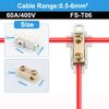 New Conductor Brass High Power Splitter Large Current Universal Quick Terminal Block Fast Connector Electrical