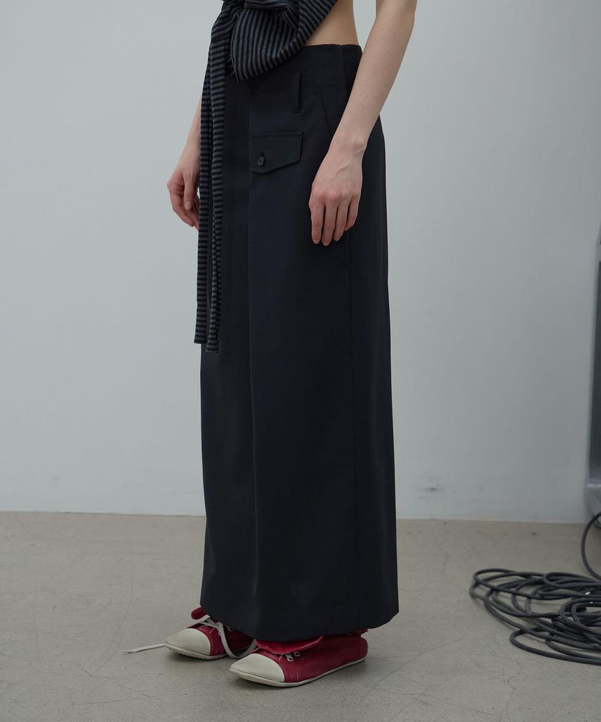Lcdc Tm Overlap Long Skirt (Black)