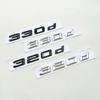 Emblema Letra Adesivo Logo 3D ABS Cromado Preto 320d 330d Porta-malas Traseiro de Carro para E46 E92 E90 E91 F30 GT F34 F31 Acessórios