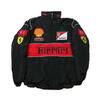 (XL, Fekete Ház) Új F1 nyári vékony versenyruha sportdzseki versenyruha főiskolai stílusú retro