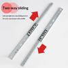 17mm Narrow Width 2-Section Ball Bearing Slide Bidirectional Compact Mini Sliding Rail for Drawer Cabinet Home Use