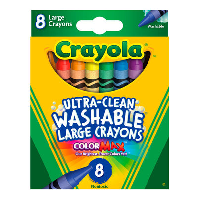 Crayola | Set of Wax Chalk | Ultra Clean Washable 8 Pcs