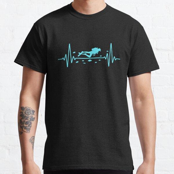 Men Shark Diver Scuba Diving Dive T Shirt Sea Equipment Pure Cotton Clothing  Short Sleeve O Neck Tee Shirt Plus Size TShirt