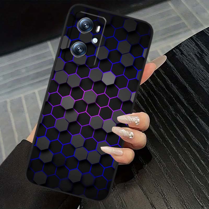 Technology Art Illustration For OPPO Reno 5 6 7 A96 A40 A58 Realme GT A74 A78 Neo2 A74 A78 Find X5 X3 X7 X8 Black Phone Case