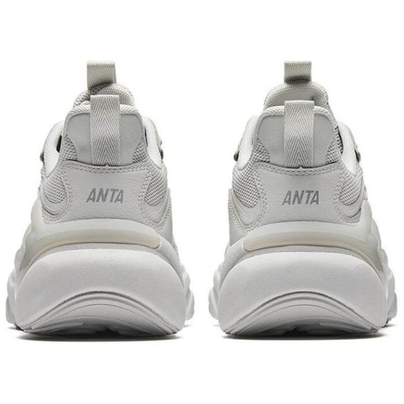 Anta Chao Bai 6.0 Comfortable Versatile Shock Absorbing Non-Slip Durable Low-Top Casual Shoes Men Sneaker Beige Pink Gray 112518841-2