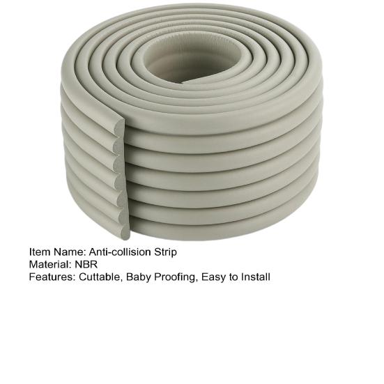 2Pcs 400x8CM Anti-Collision Foam Safety Strip Cuttable Self-Adhesive 0.8CM Extra Thick Baby