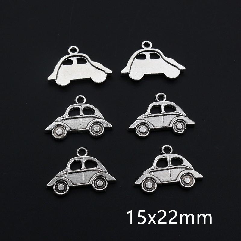 20pcs Antique Silver Plated Bike Car Motorcycle Truck Vehicle Charms Pendant Metal DIY Handmade Jewelry Findings Accessories