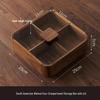 Wutuo New Chinese Style Walnut Wood Covered Fruit & Snack Box