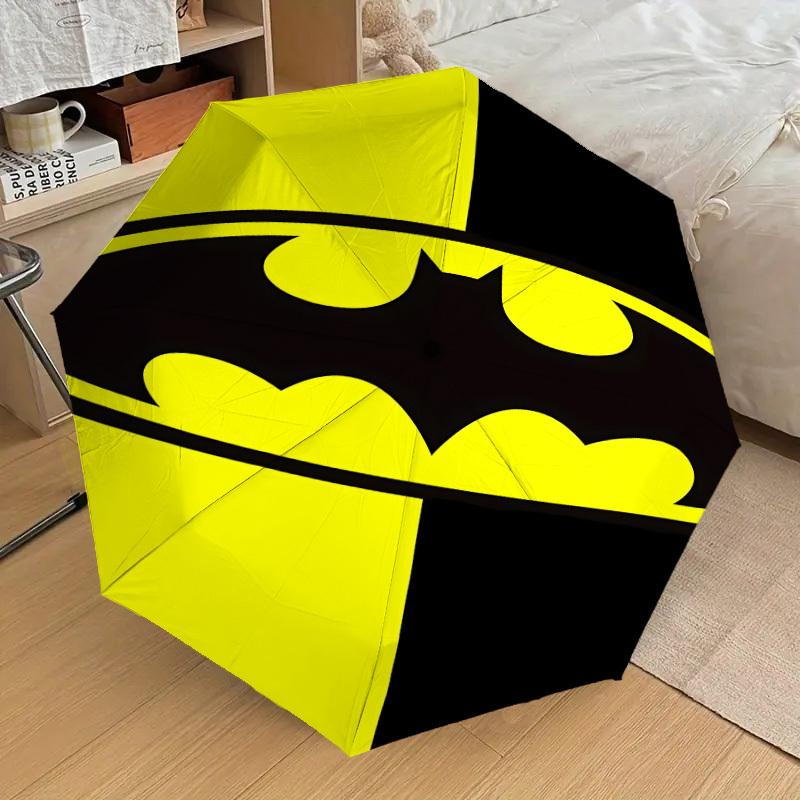 1PC Batman Logo Umbrella-8-Rib Reinforced, Automatic Open, Lightweight & Durable, Cute Fashion Accessory for Outdoor, D2661