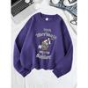 Soul Of A Mermaid Printing Sweatshirts Women Winter Warm Hoodies Crewneck Loose Pullover Basics Sporty Womans Clothes