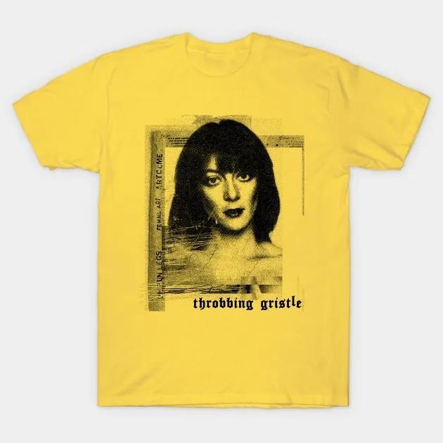 NEUES Throbbing Gristle Gelbes Baumwoll-T-Shirt Alle Größen S-5XL Geschenk für Fans T-Shirt DS231 Unisex T-Shirt