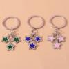 Modischer Kristallstern-Schlüsselanhänger für Damen Herren Autoschlüssel Handtaschenanhänger Schlüsselanhänger Zubehör DIY Schmuck Geschenke