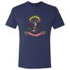 North Dakota Flag State Pride Triblend Mens T-Shirt - Vintage Navy