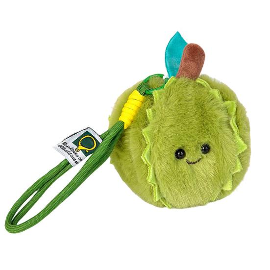 Peelable Fruit Plush Keychain 3.54-Inch Stuffed Toy for Kids Adults Cute