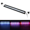 Luz LED para Acuario Espectro Completo Disipación de Calor Delgada A Prueba de Peces Luz con Soportes Extensibles Negro