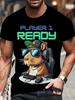 Funny Capybara Graphic 3d Print T Shirt For Men Women Cute Animal Capybara T-Shirts Summer Casual Tops
