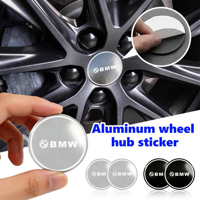 Aluminium Emblem Car Wheel Center Cover Sticker Hub Caps Decal For BMW M3 M5 X3 E93 F10 F20 F30 F40 F15 F25 F26 F31 F49 F86