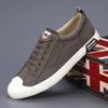 Spring Men's Shoes Korean Style Trendy Shoes Breathable Canvas Shoes Versatile Trendy Casual Shoes Flat Bottom Lace Up Shoes
