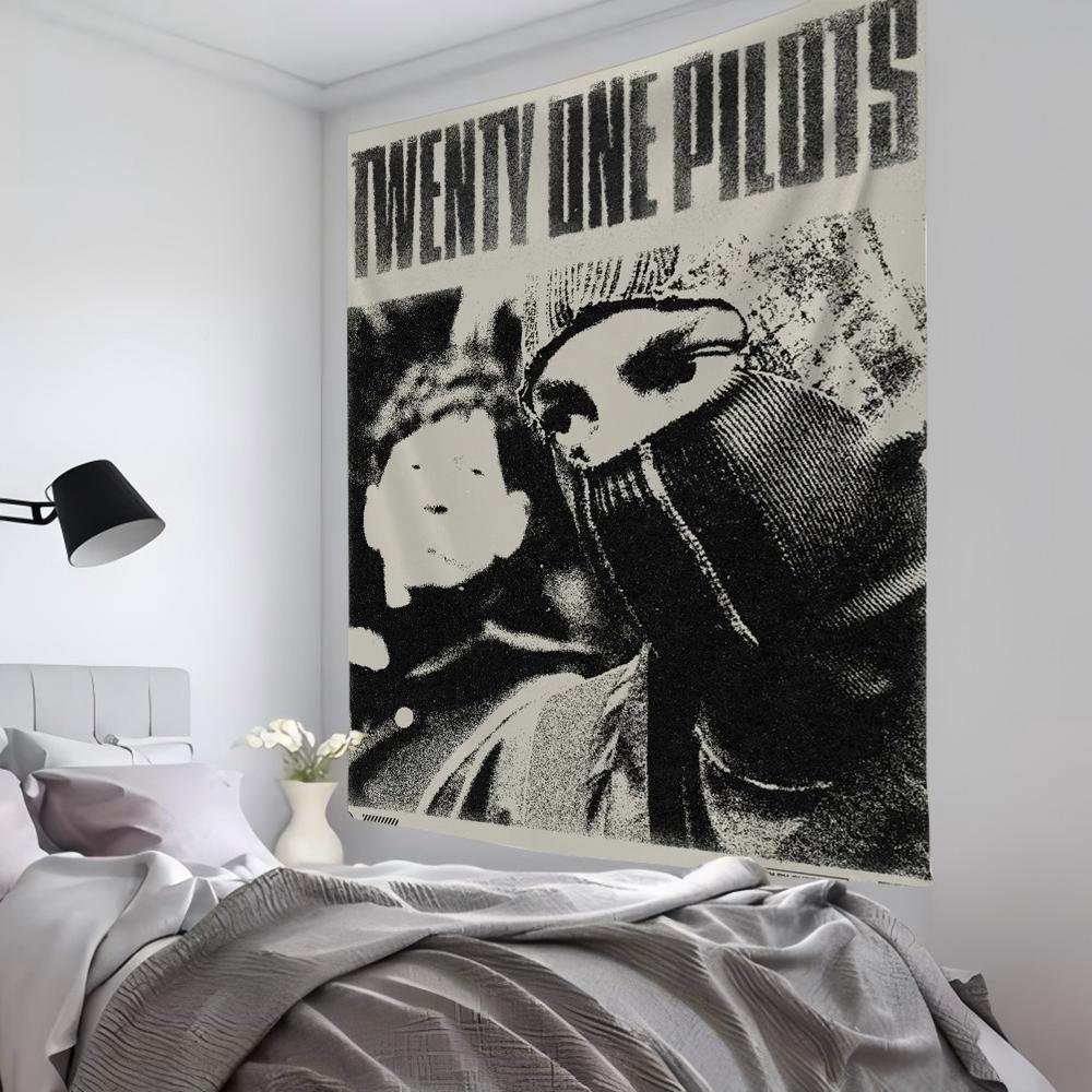 Rock Band Ttwenty One Ppilot Clancy Tapestry Room Decor Wall Cloth Party Hanging Background Room Decor Baby Room