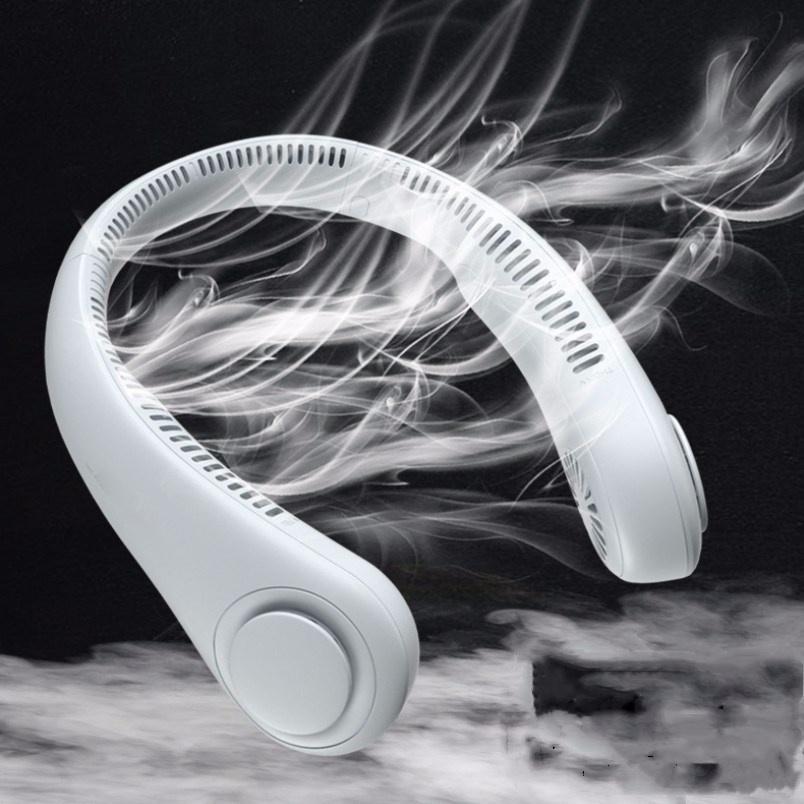 Mini Neck  Rechargeable Usb Neck Fan 4000mAh Battery Operated Headphone Design Fan USB Fan Rechargeable Fan