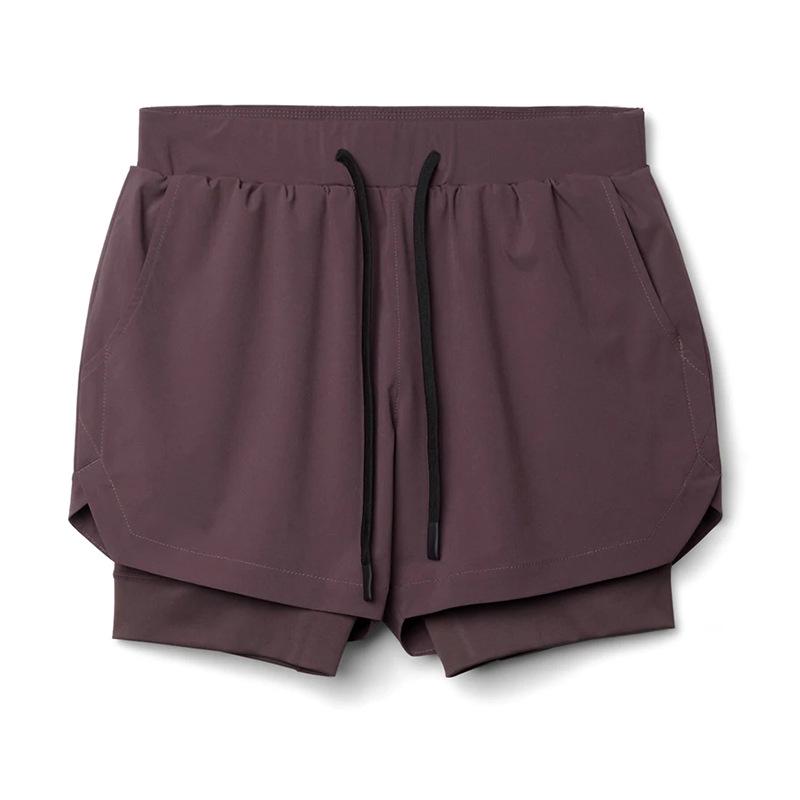 Heren Dubbellaags Ademend Hardloop- & Basketbalshort